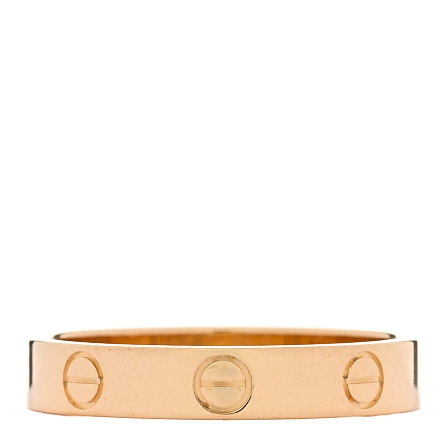 Cartier 18K Yellow Gold 3.5mm LOVE Wedding Band Ring 55 7.25 3 of 5