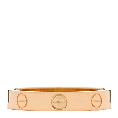 Cartier 18K Yellow Gold 3.5mm LOVE Wedding Band Ring 55 7.25 3 of 5