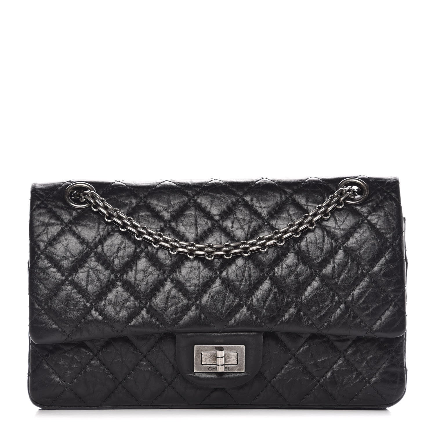 Chanel Aged Calfskin Quilted 2.55 Reissue 225 Flap Black 1 of 10