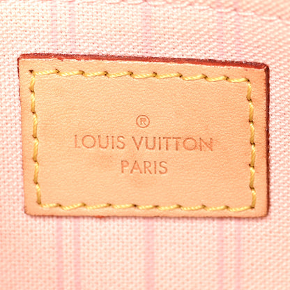 Louis Vuitton Damier Azur Neverfull MM GM Pochette Rose Ballerine 6 of 10