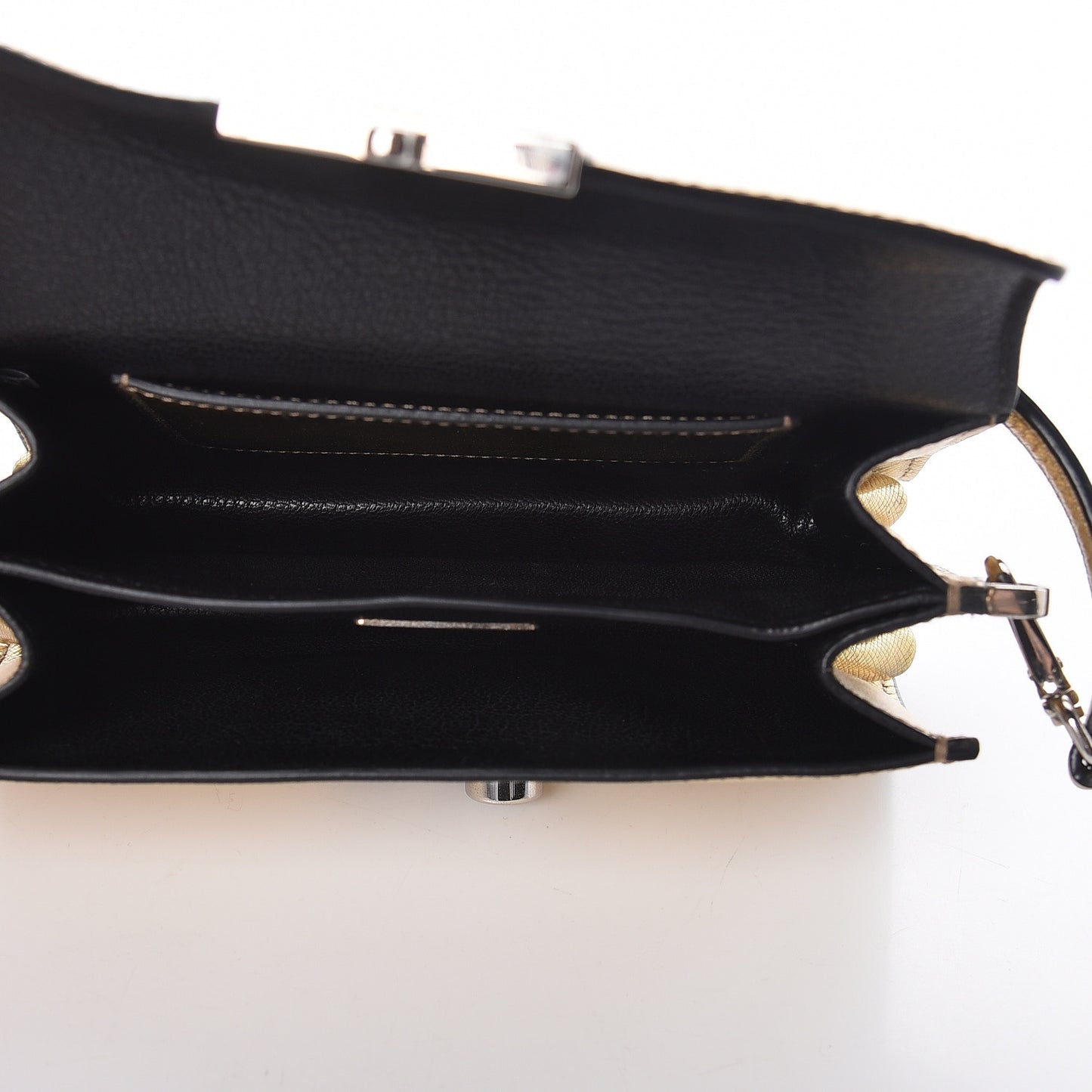 Saffiano Lux Sound Shoulder Bag Platino