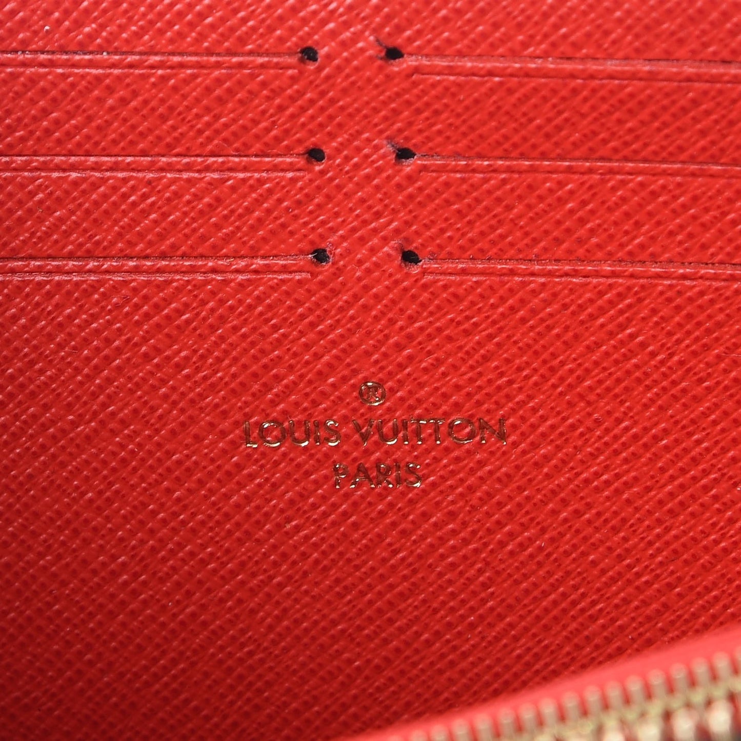 Monogram Zippy Wallet Coquelicot