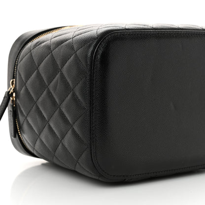 Chanel Caviar Quilted Large Vanity Pouch Black 9 of 11