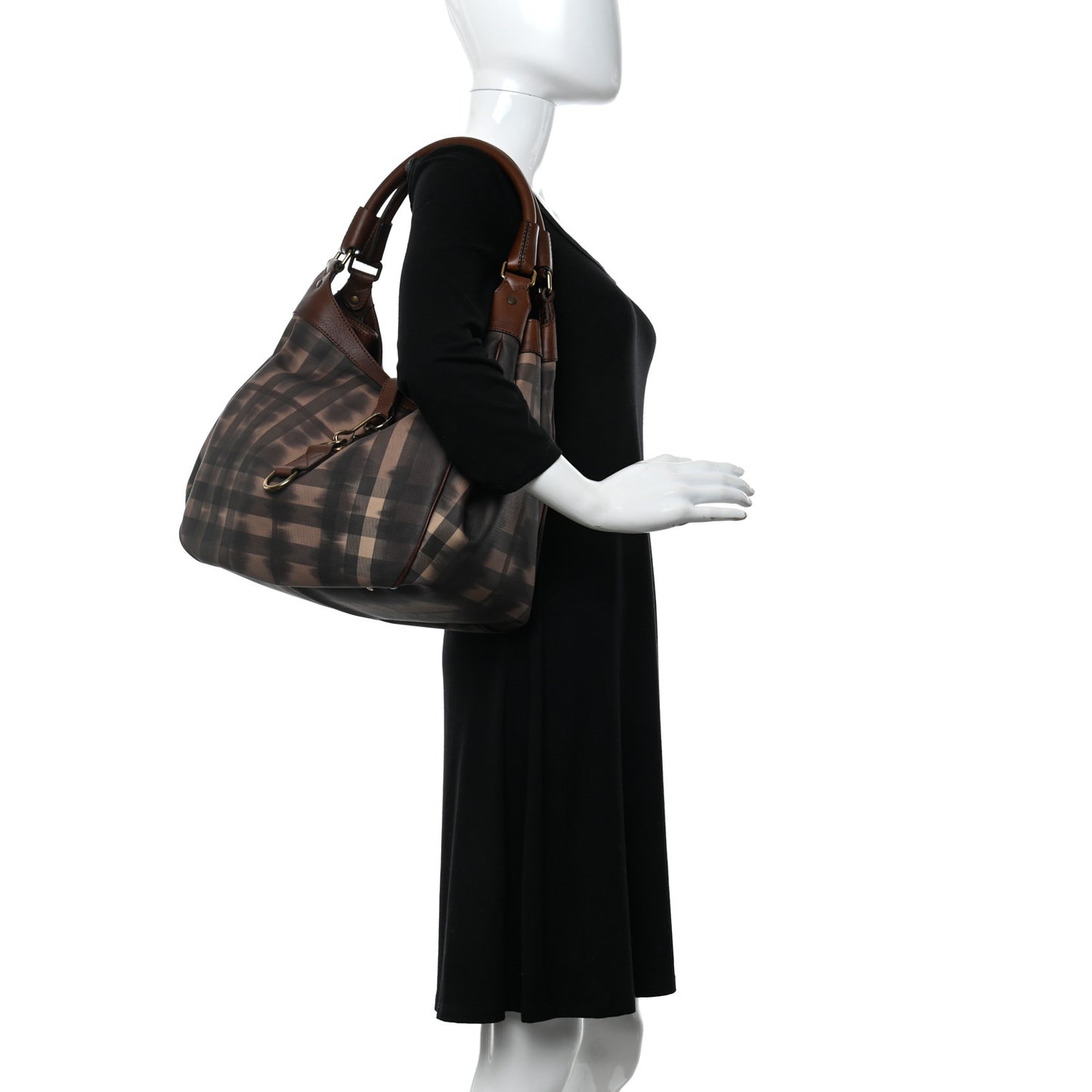 Nylon Tie Dye Medium Marple Tote Dark Tan