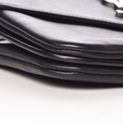 Saint Laurent Calfskin Monogram Tri Pocket Crossbody Bag Black 10 of 11