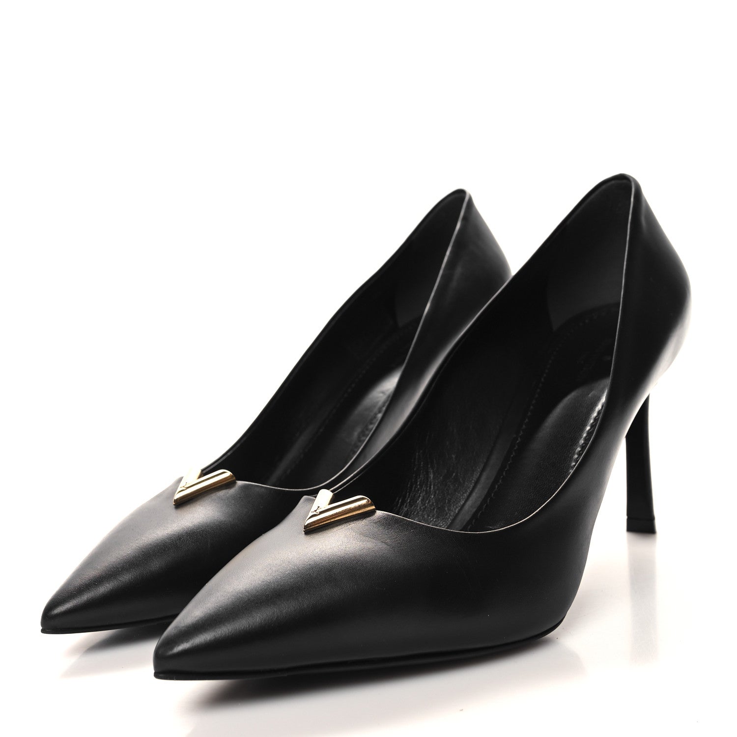Louis Vuitton Calfskin Heartbreaker Pumps 41 Black 3 of 8
