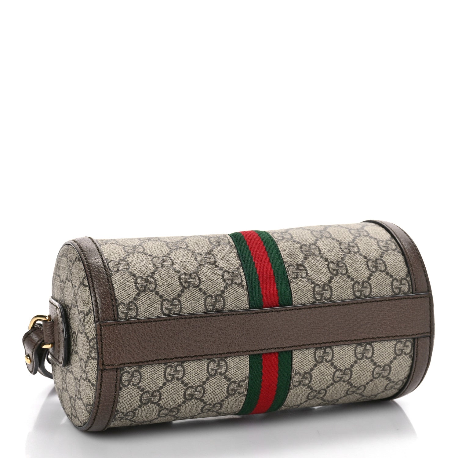 Gucci GG Supreme Monogram Web Small Ophidia Boston Bag Beige New Acero 4 of 12