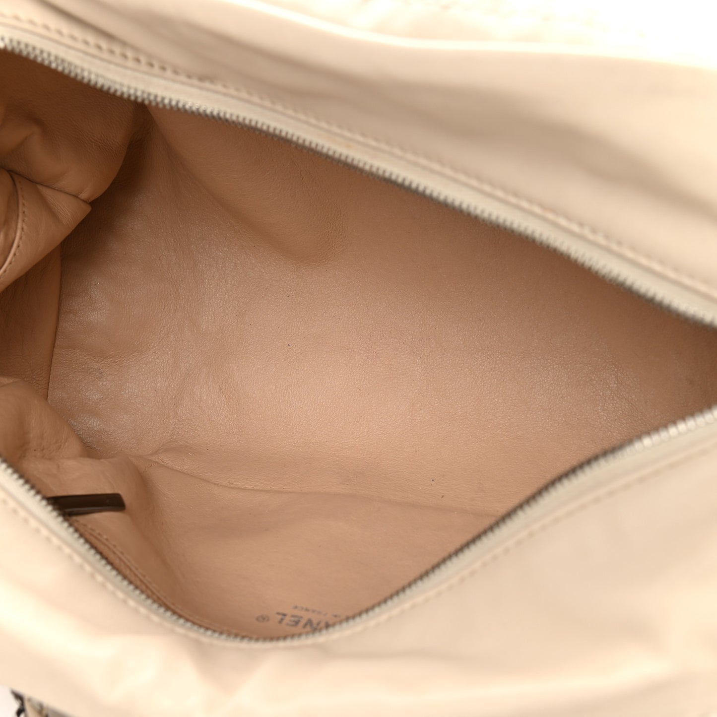 Smooth Calfskin Medium Luxe Ligne Bowler Light Beige
