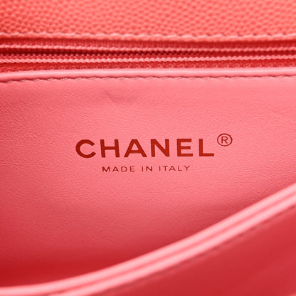 Chanel Caviar Quilted Mini Coco Handle Flap Pink 6 of 11