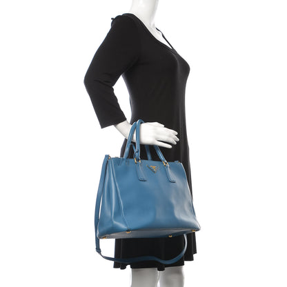 Prada Saffiano Medium Galleria Double Zip Tote Cobalto 3 of 14