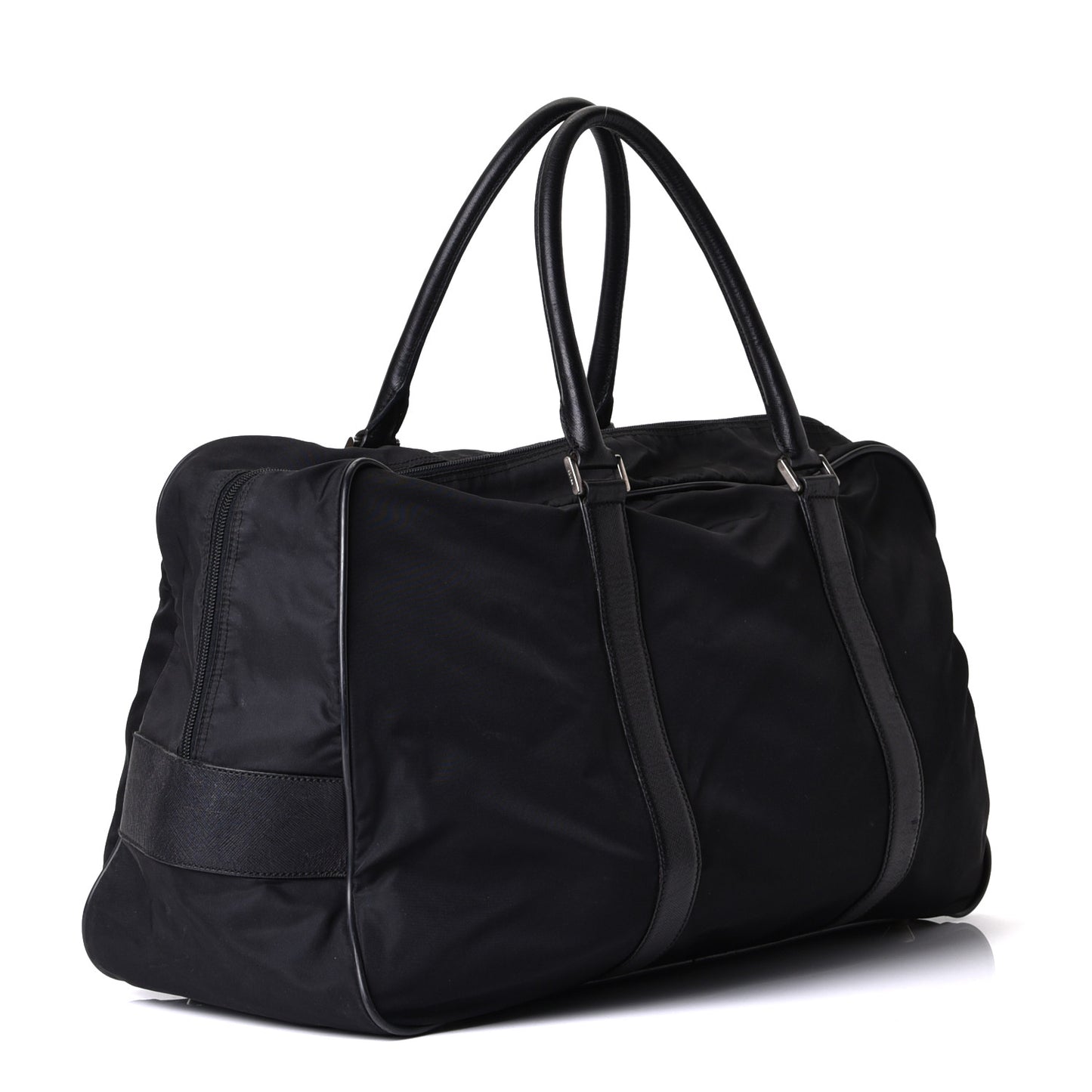 Tessuto Nylon Saffiano Duffle Black