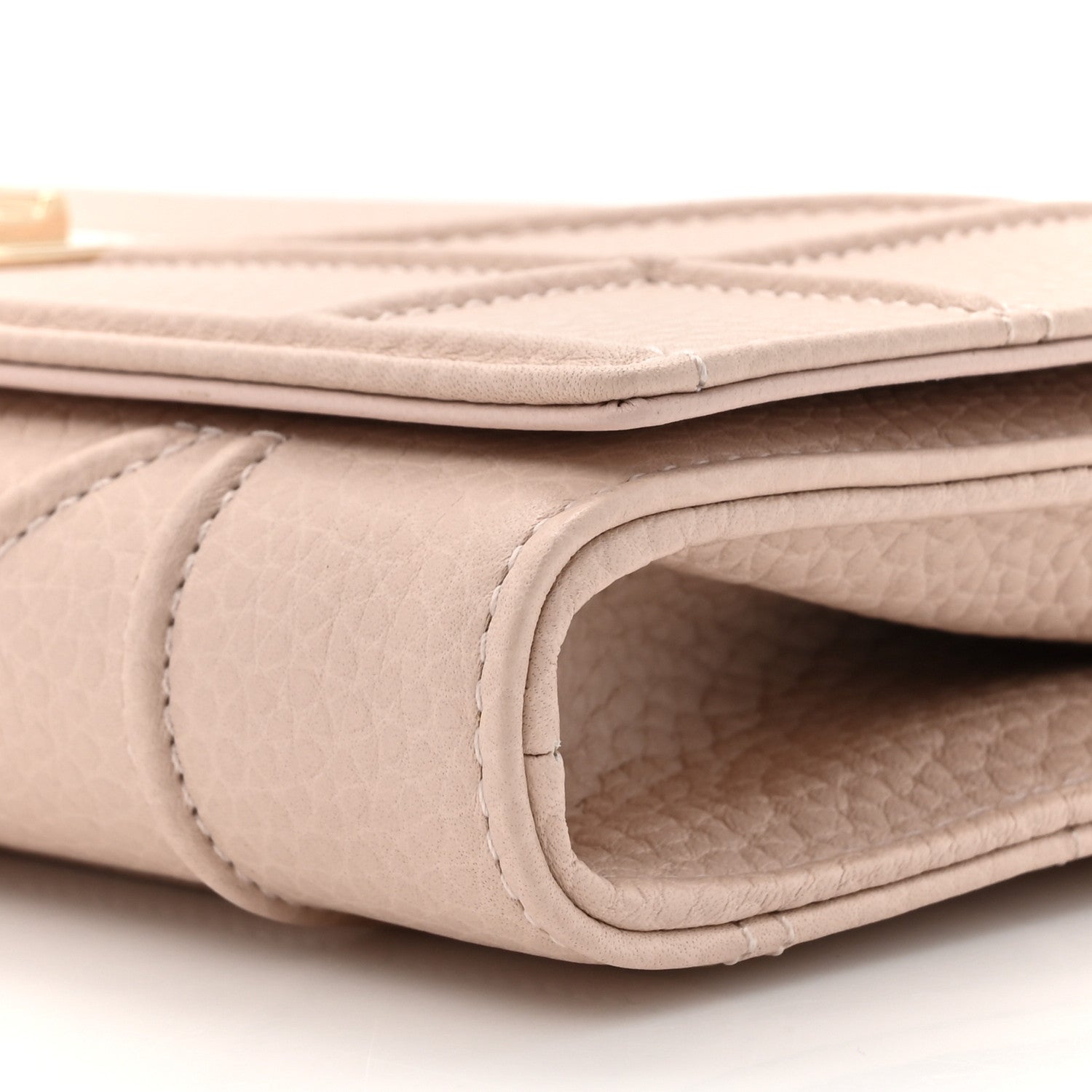 Christian Dior Grained Calfskin Diorama Croisiere Chain Wallet Rose Poudre 9 of 11