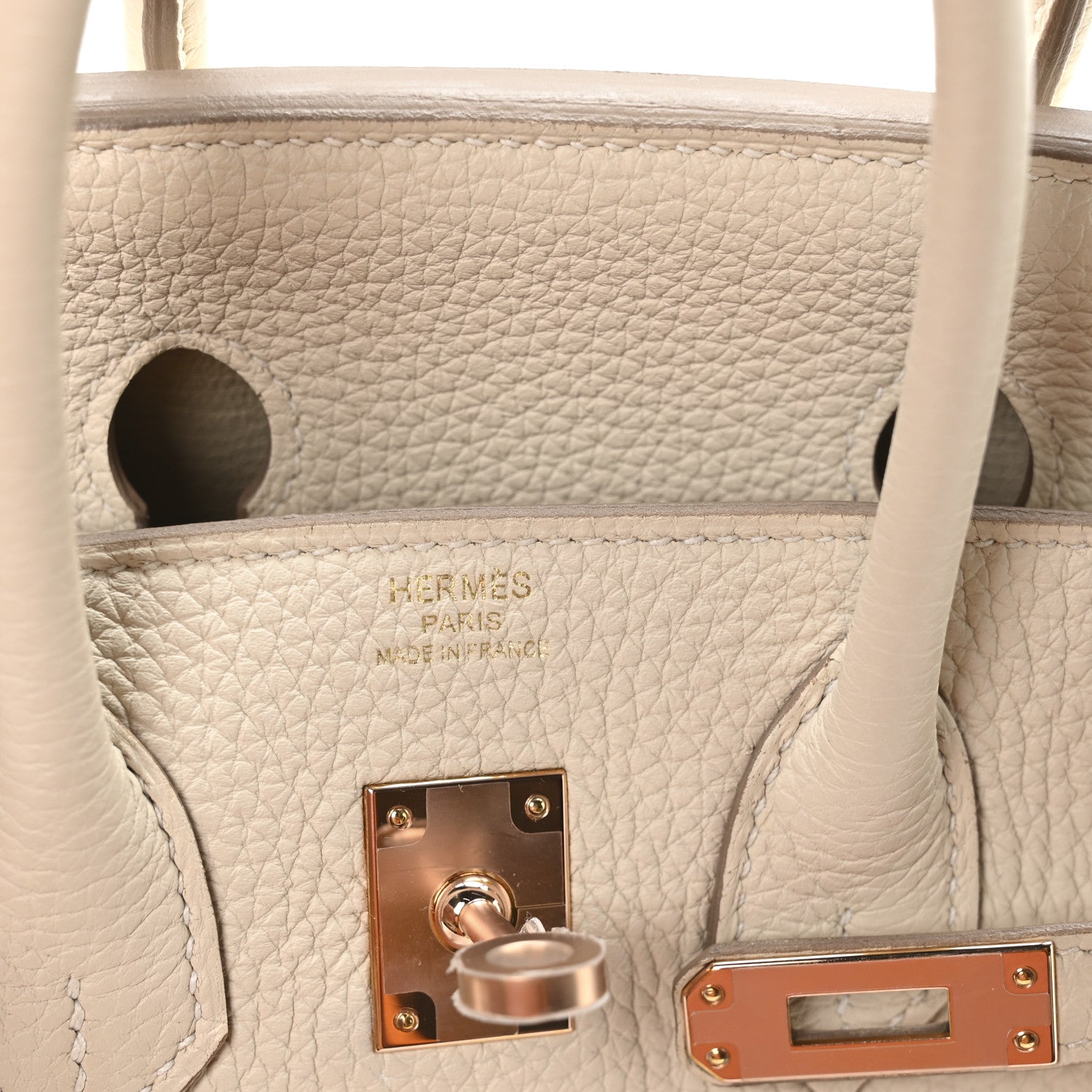 Hermes Togo Birkin 25 Craie 10 of 21