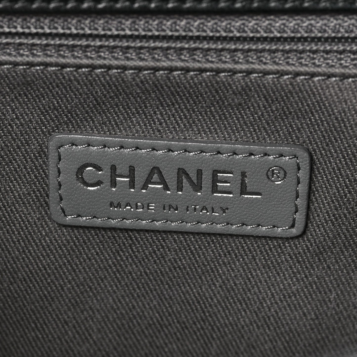 Lambskin Quilted Large Boy Flap Black