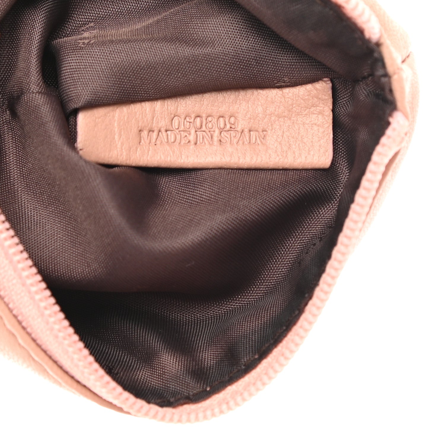 Loewe Calfskin Zip Coin Card Holder Blush 6 of 7