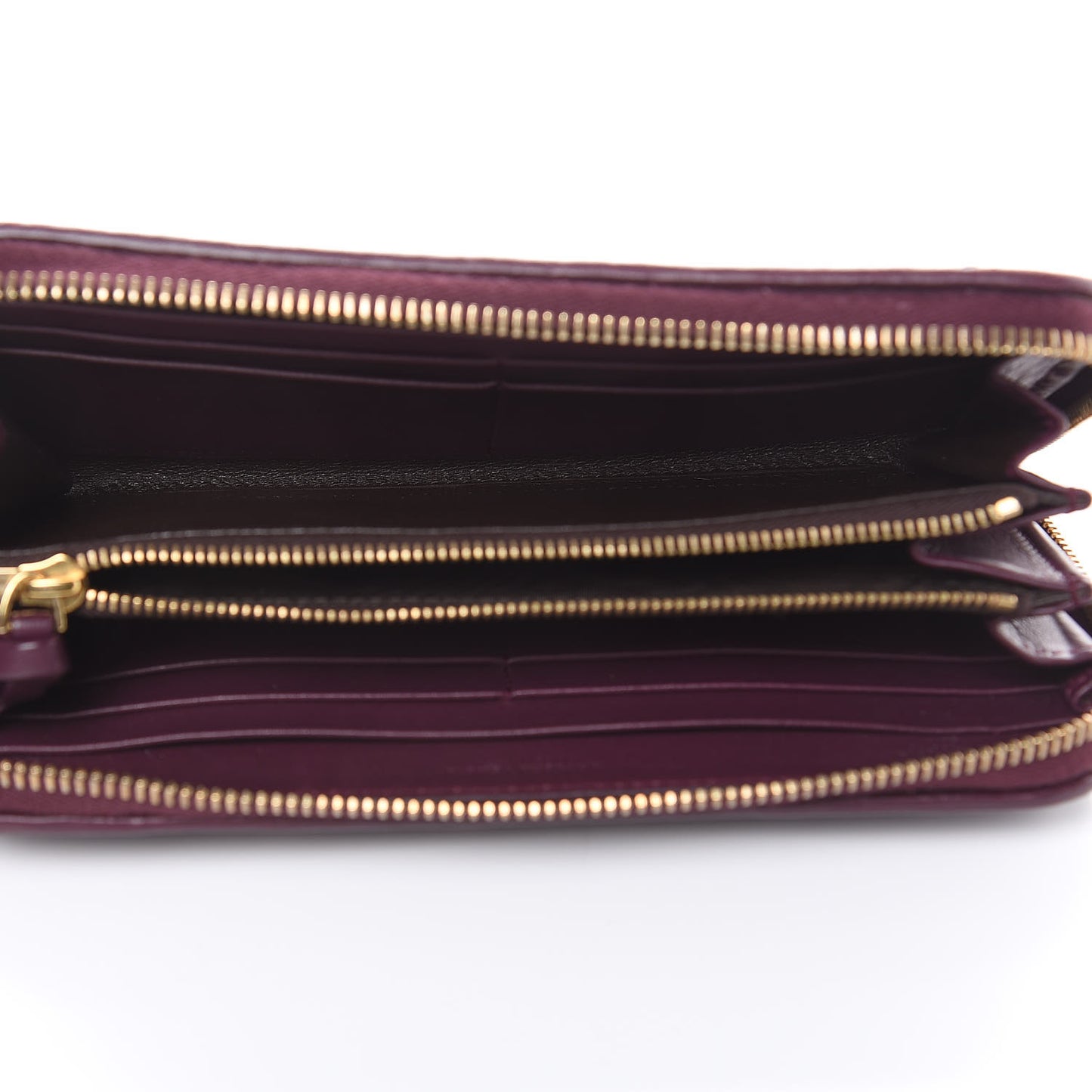 Nappa Intrecciato Zip Around Wallet Opera