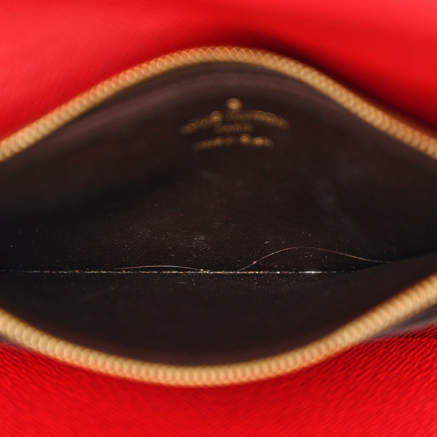 Damier Ebene Josephine Wallet Red