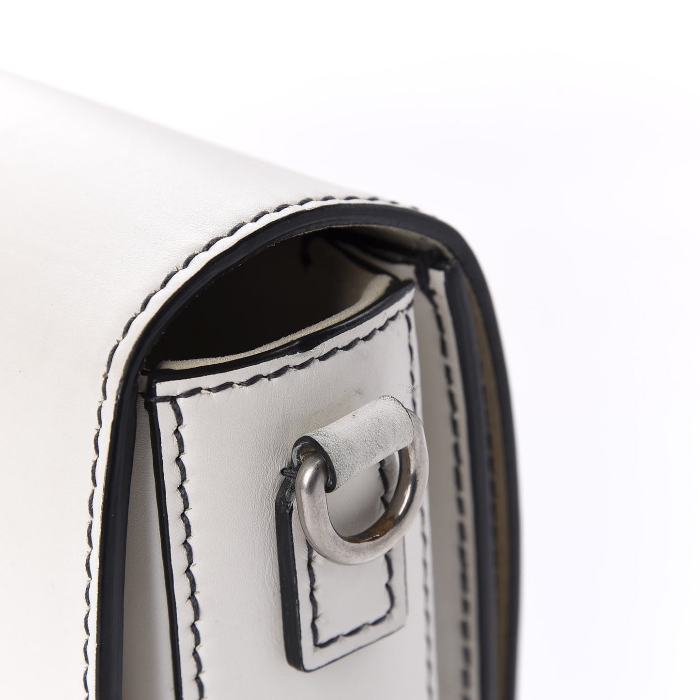 Smooth Calfskin Dio(r)evolution Flap Bag Off White