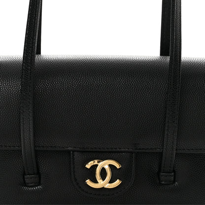 Chanel Shiny Caviar Mini Preppy Coco Shoulder Bag Black 7 of 10