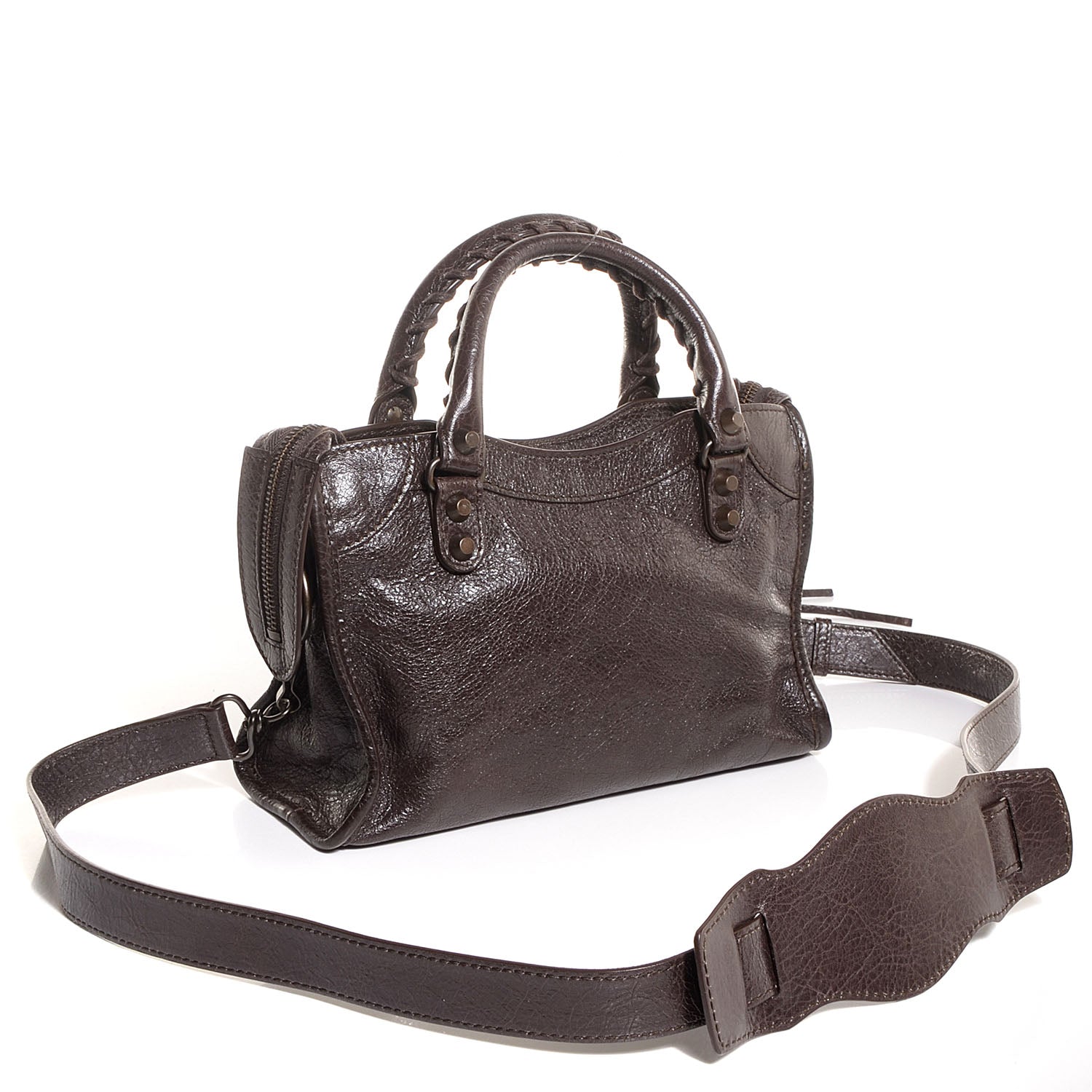 Balenciaga Agneau Classic Hardware Mini City Charbon 3 of 13