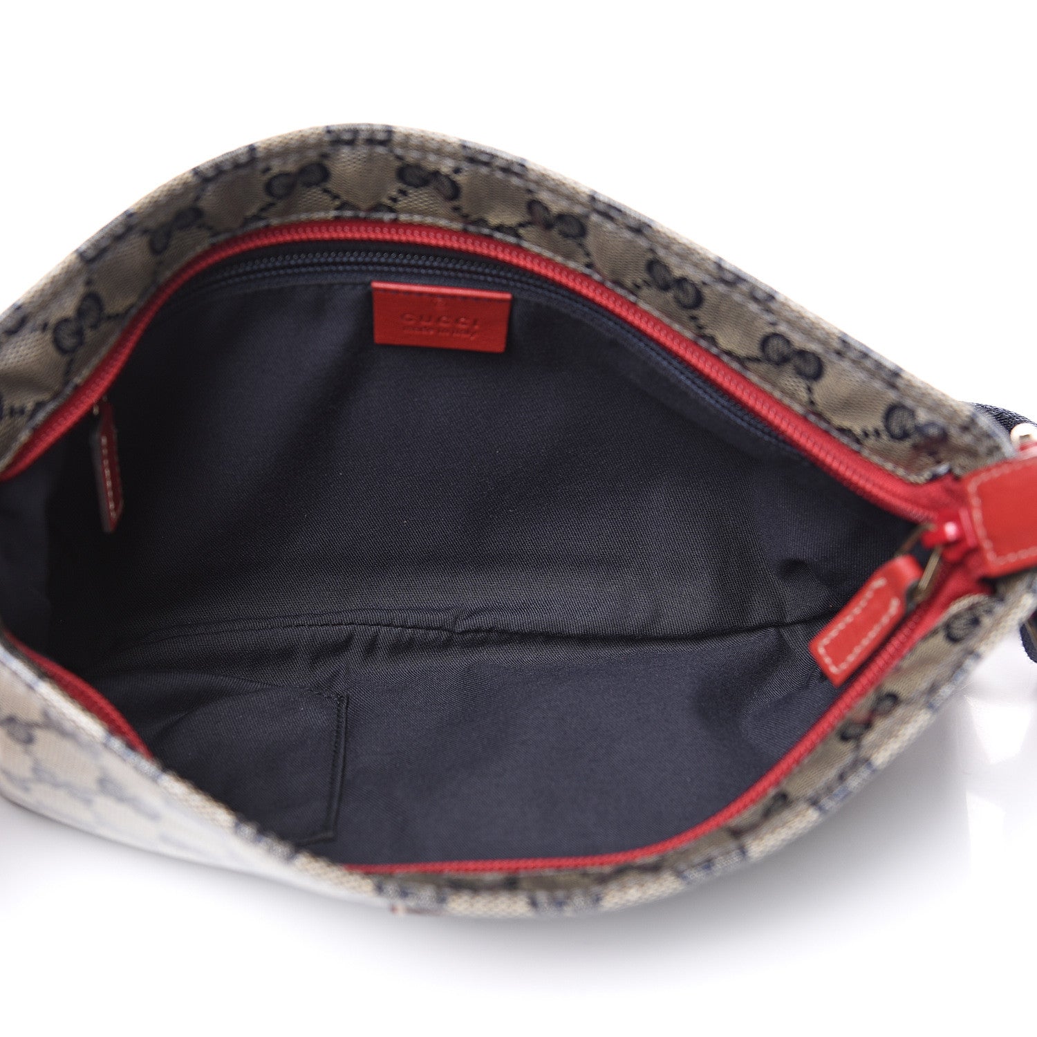 Gucci Crystal Monogram Small Flat Messenger Crossbody Navy 4 of 8