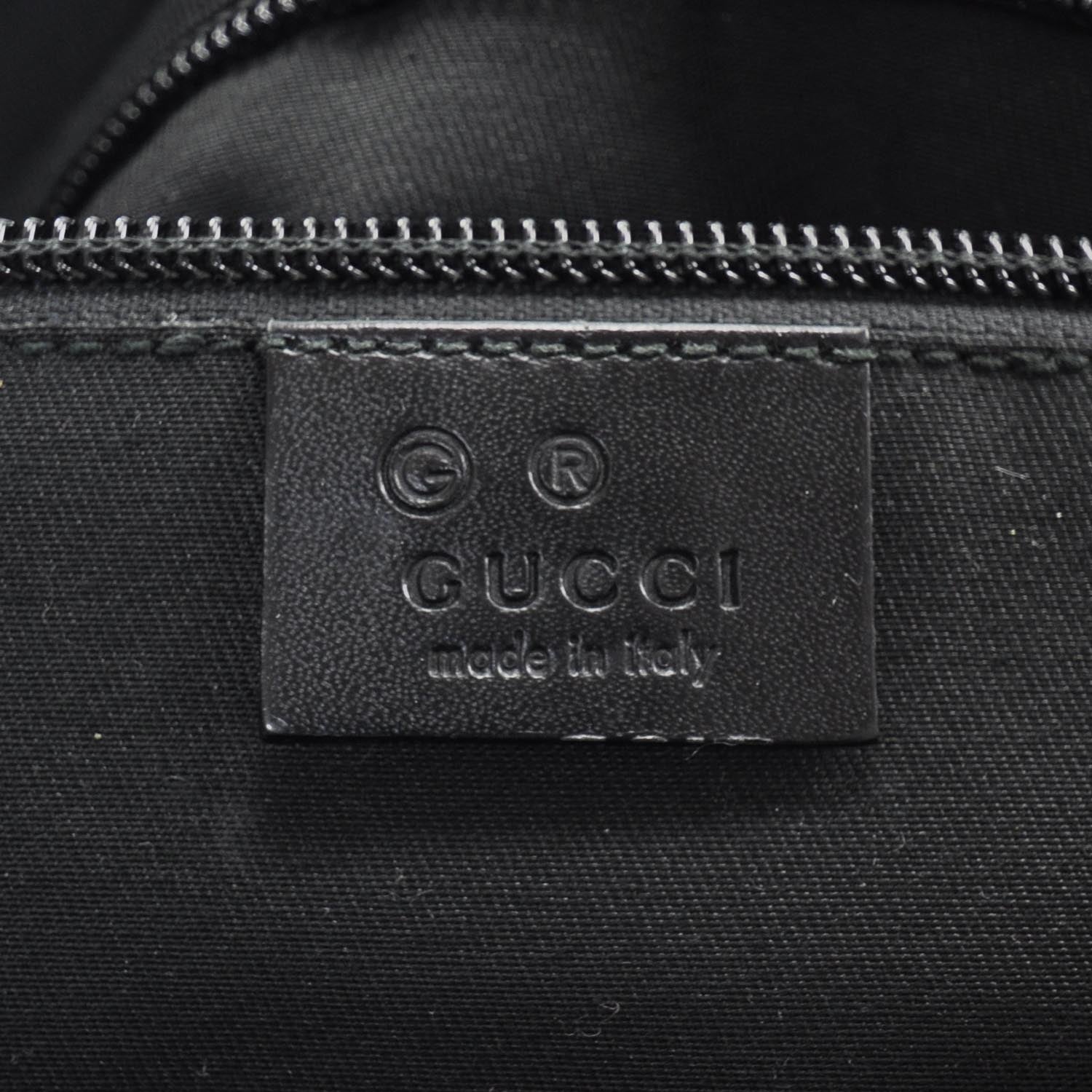 Gucci Monogram Large Messenger Bag Black 7 of 9