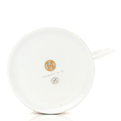 Hermes Porcelain Mosaique Au 24 Gold Breakfast Cup And Saucer Set Of 2 7 of 15