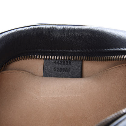 Gucci Calfskin Matelasse Small GG Marmont Chain Shoulder Bag Black 7 of 10