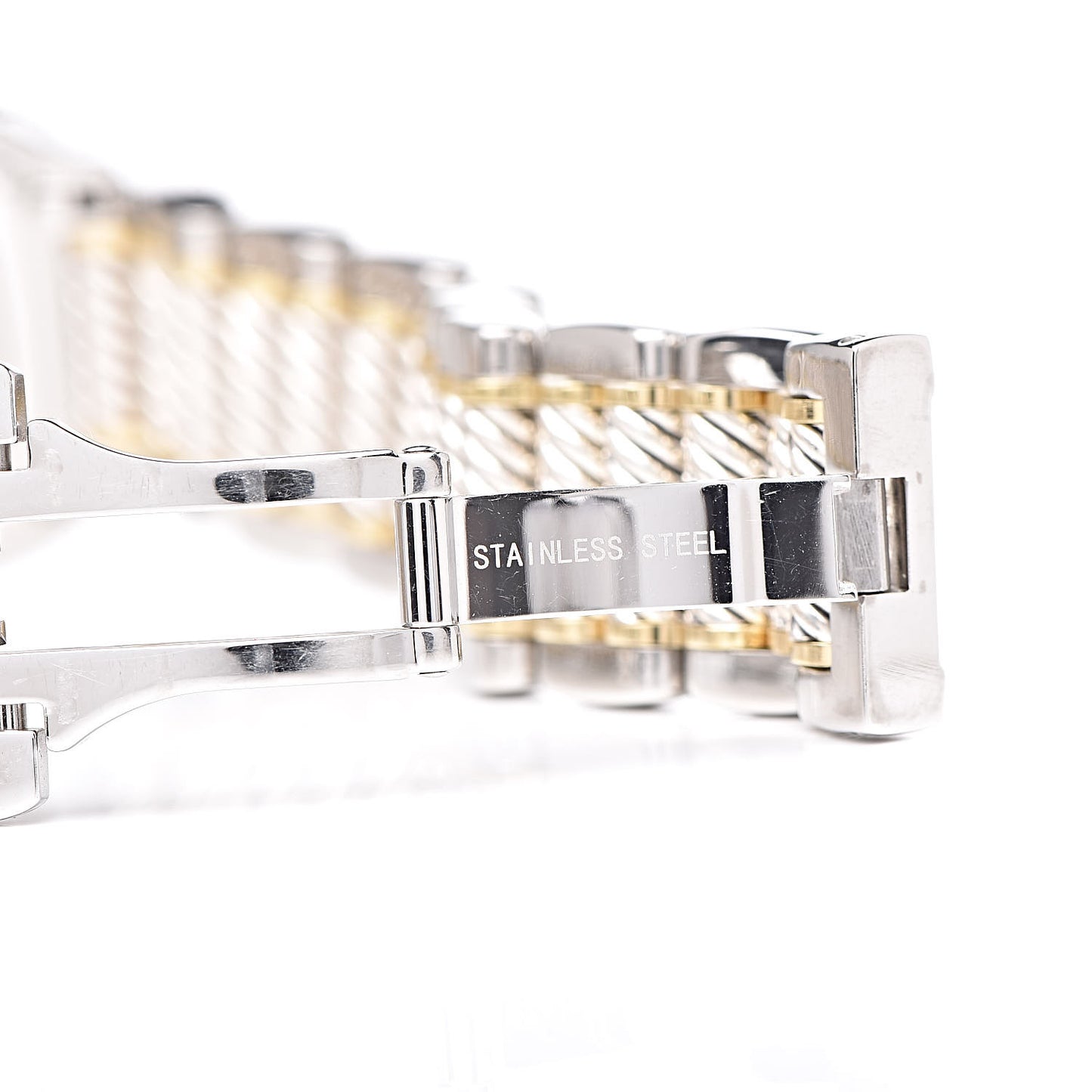 Stainless Steel 18K Yellow Gold Diamond Mother of Pearl 25mm Thoroughbred Quartz Watch