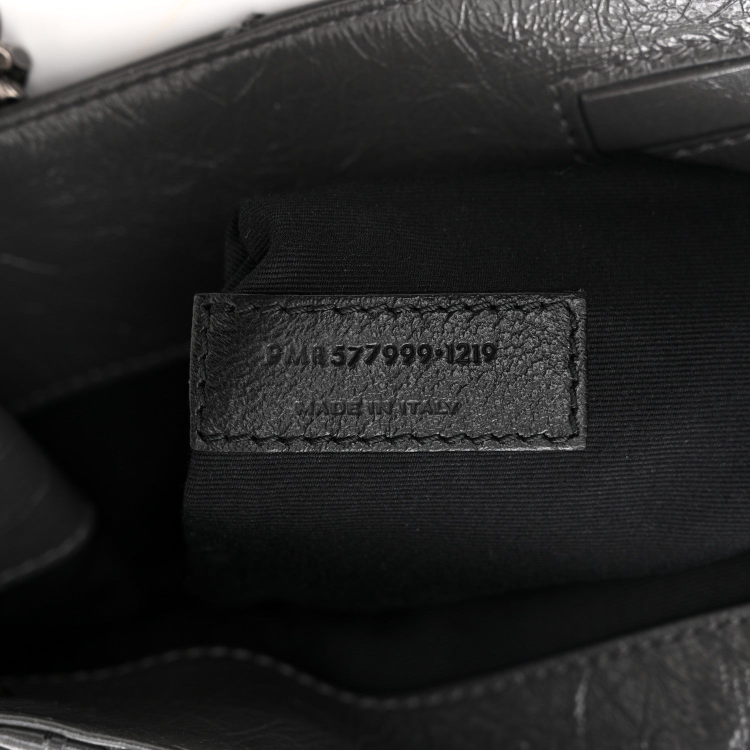 Saint Laurent Crinkled Calfskin Matelasse Monogram Medium Niki Shopper Tote Smog 7 of 10