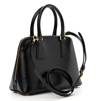 Prada Saffiano Vernice Lux Small Promenade Tote Black 3 of 10