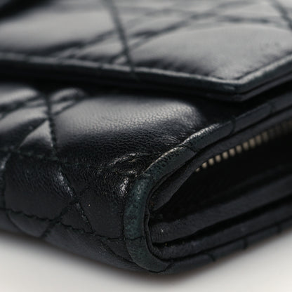 Christian Dior Lambskin Cannage Miss Dior Chain Wallet Black 9 of 14