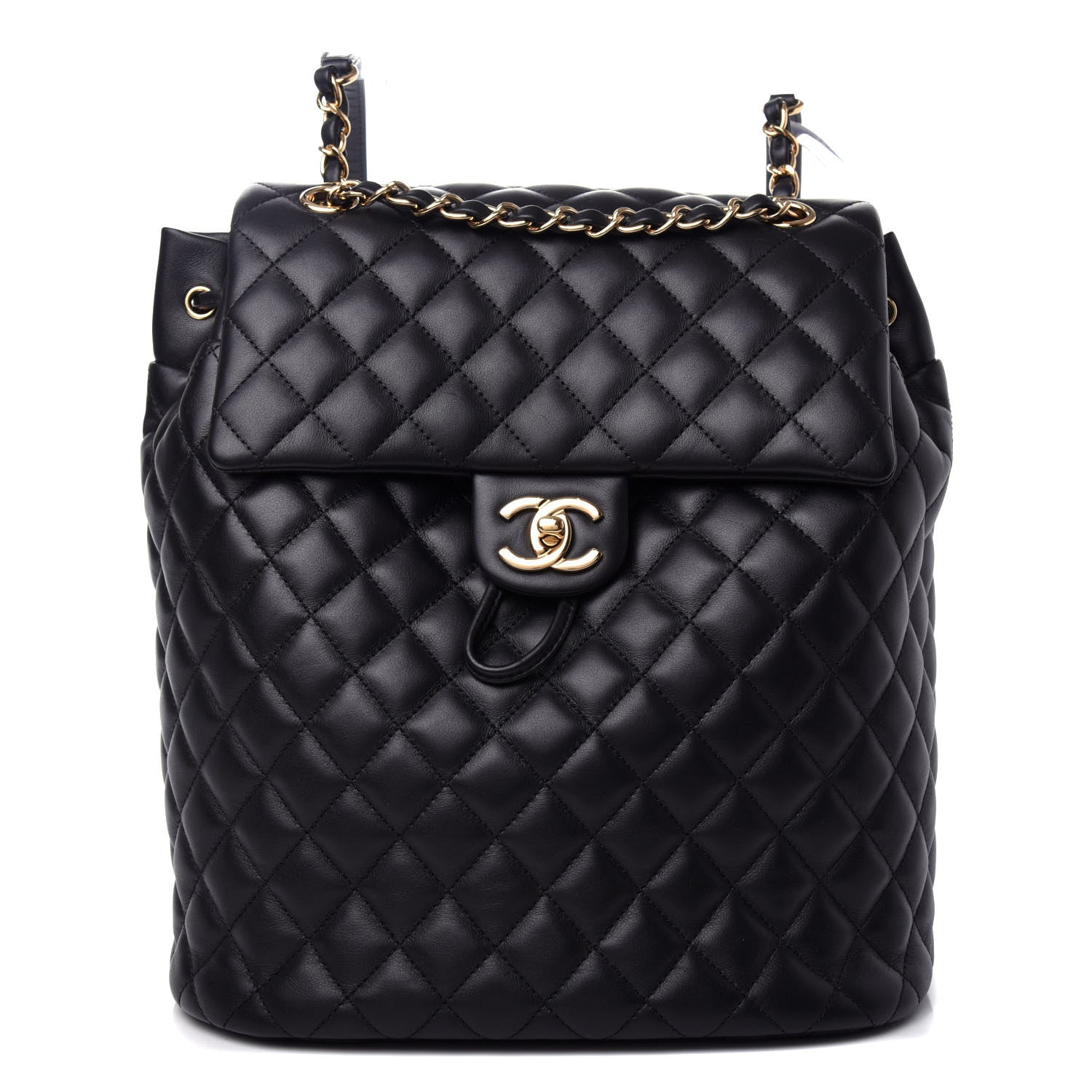 Chanel Calfskin Quilted Large Urban Spirit Backpack Black 1 of 9