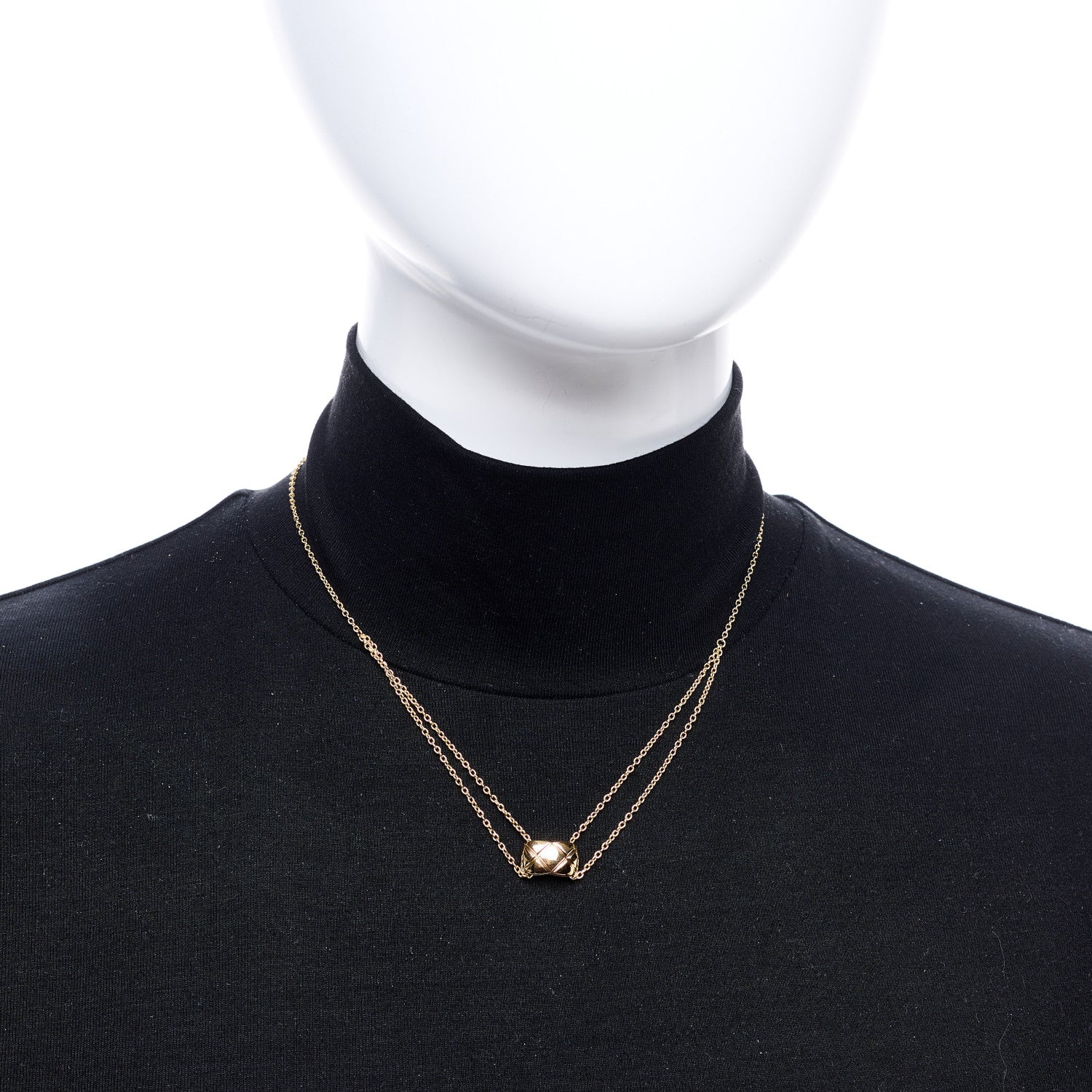Chanel 18K Yellow Gold Coco Crush Pendant Necklace 2 of 6