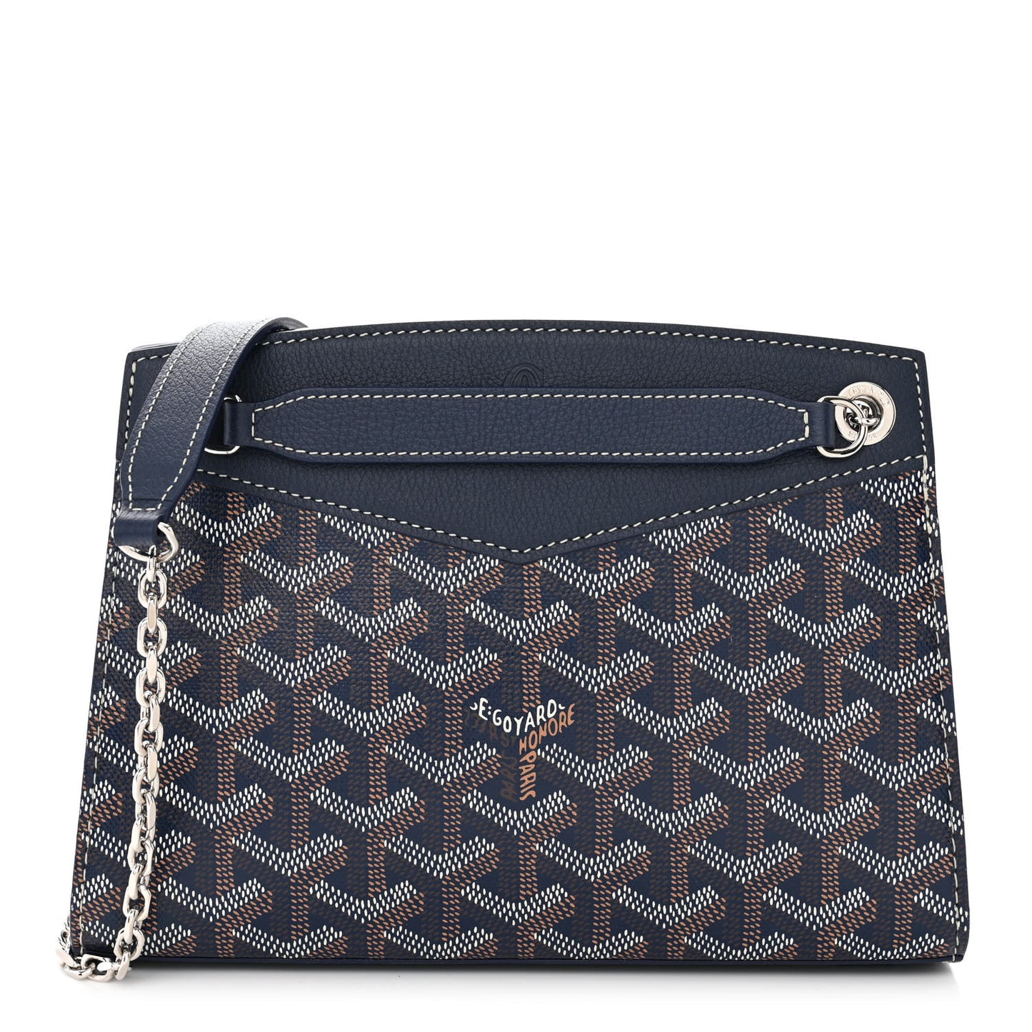 Goyardine Mini Rouette Structure Navy