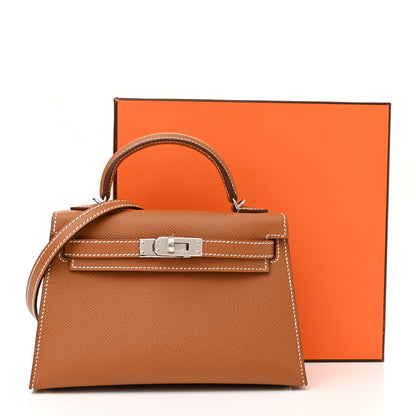Hermes Epsom Mini Kelly Sellier 20 Gold 11 of 11