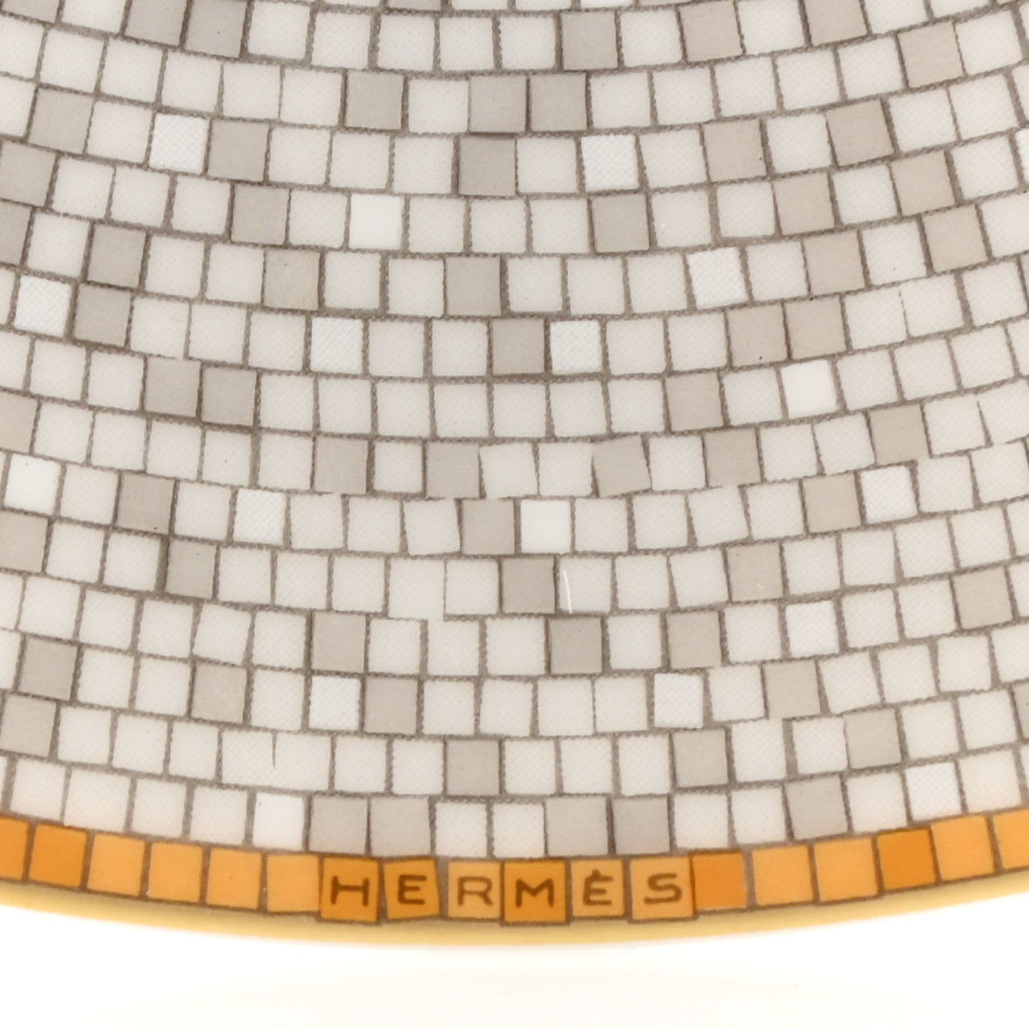 Hermes Porcelain Mosaique Au 24 Gold Breakfast Cup and Saucer 6 of 9