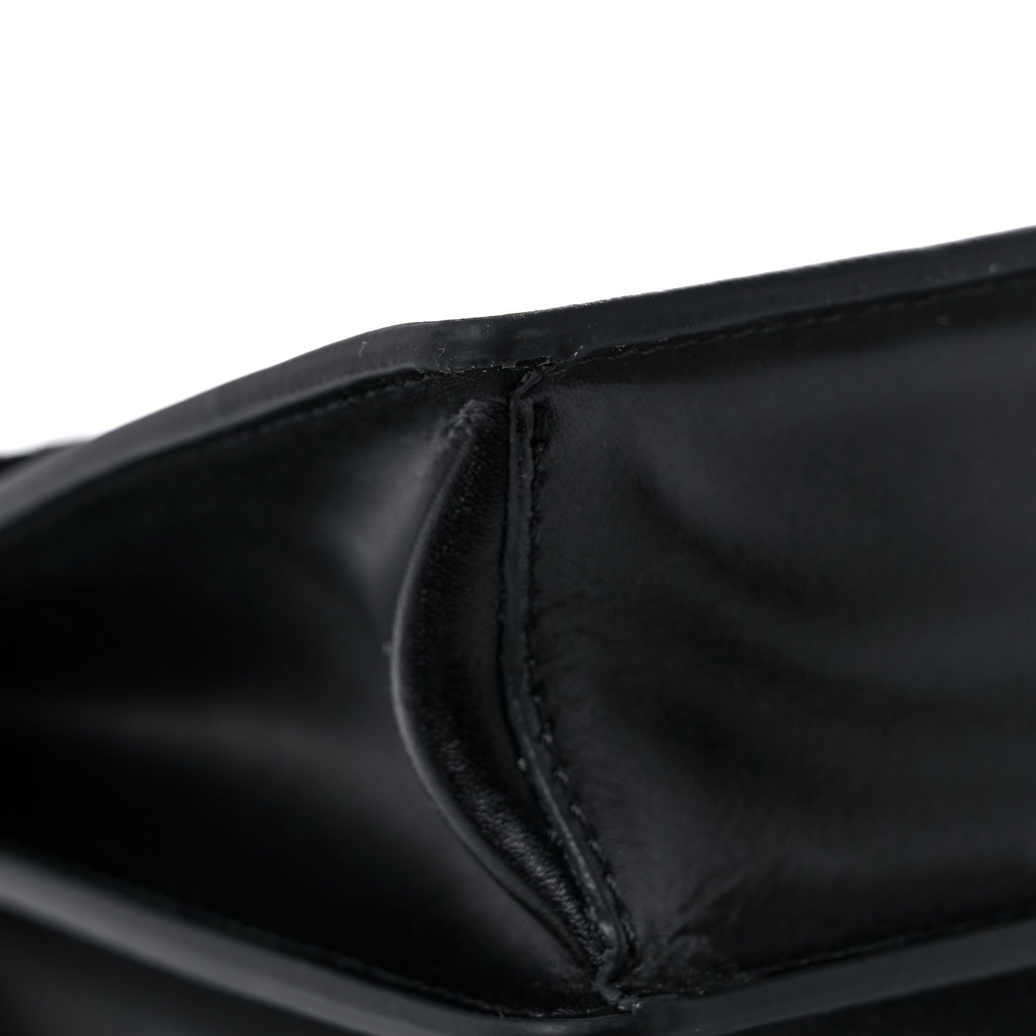 Fendi Vitello Liberty Bi-Color FF 1974 Embossed Chain Strap Kan U Shoulder Bag Black Maya 11 of 11