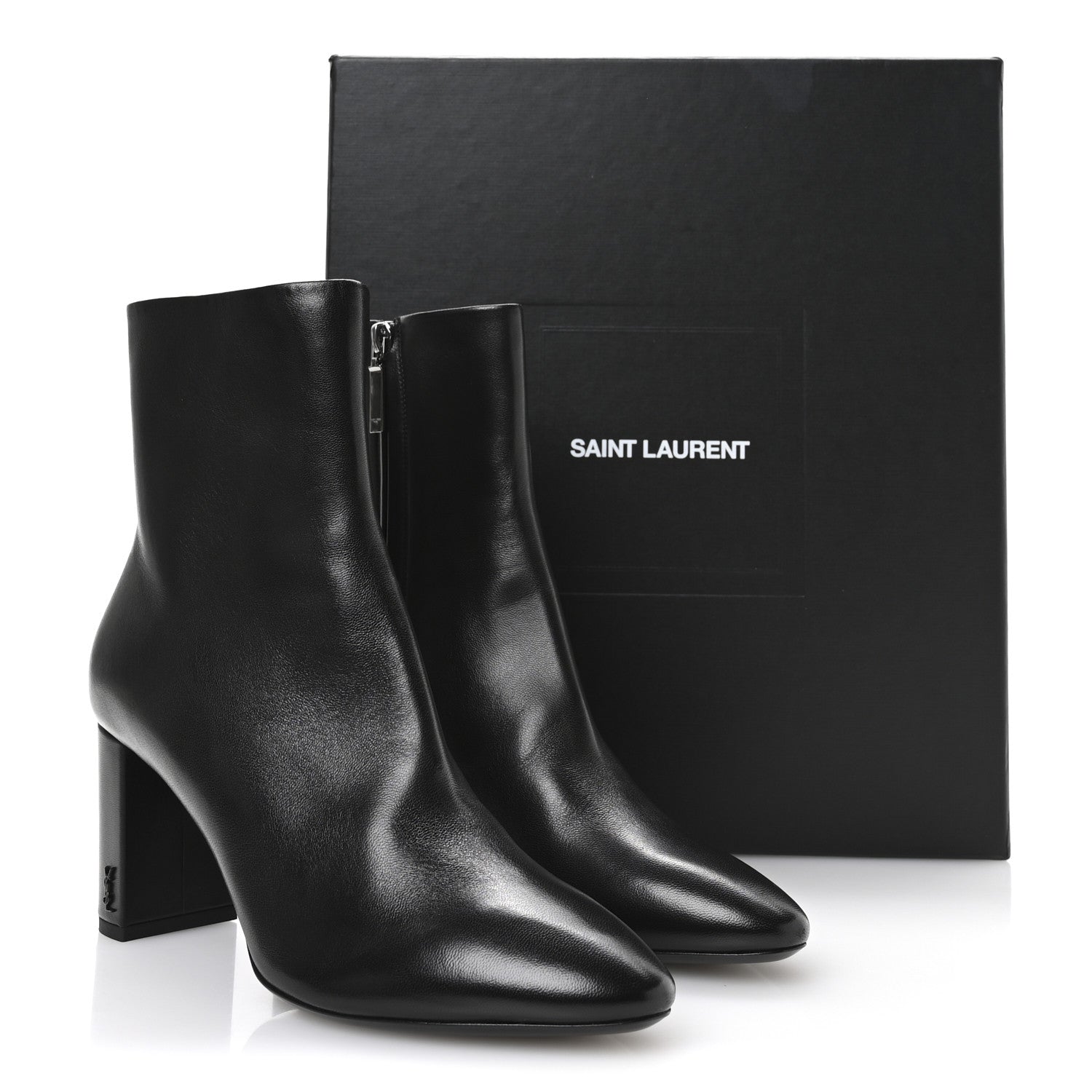 Saint Laurent Nappa Vendome Loulou Ankle Zip Boot 41 Black 9 of 9