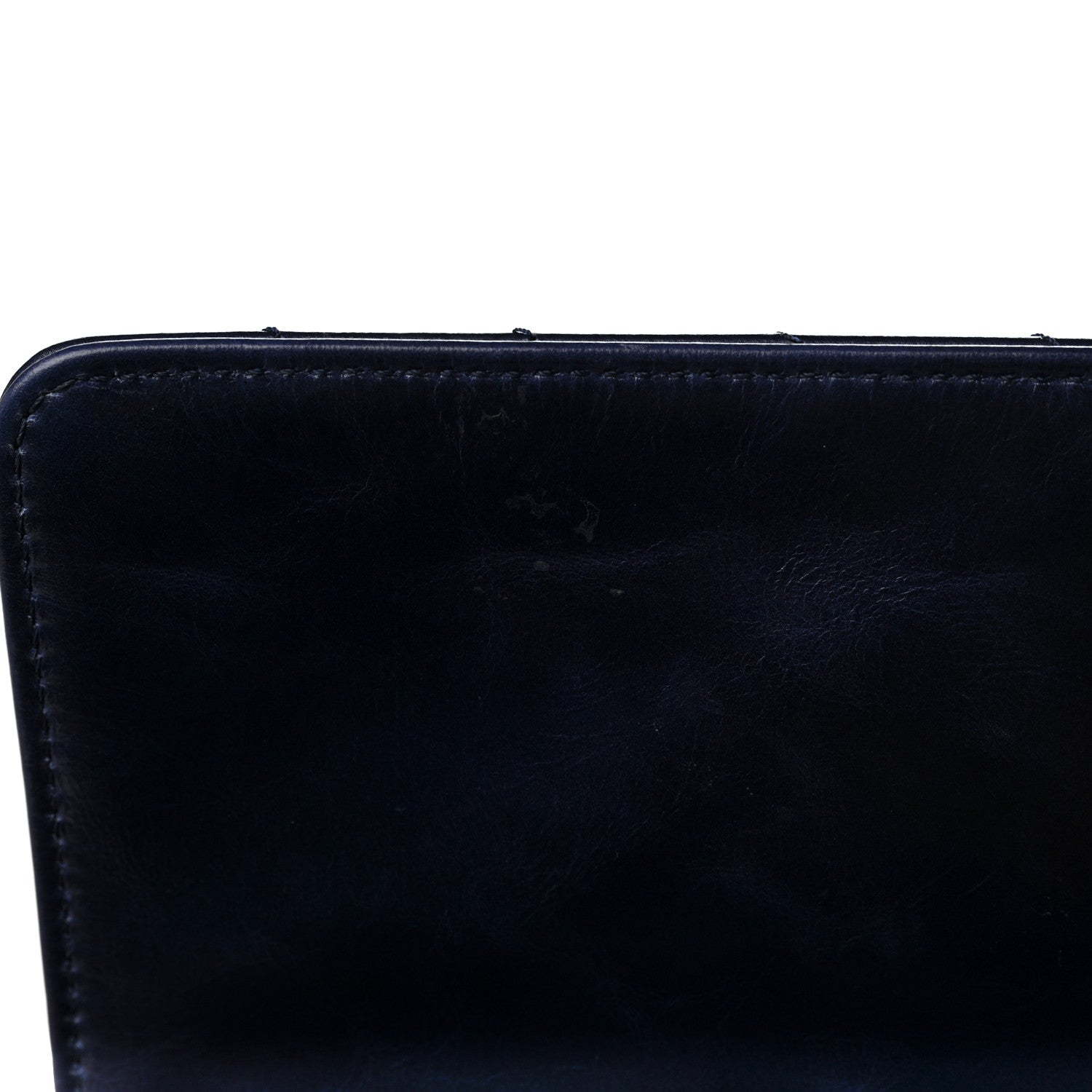 Chanel Calfskin Chevron Quilted Medium Coco Handle Flap Blue 11 of 11