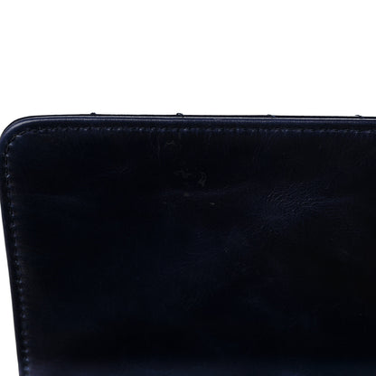 Chanel Calfskin Chevron Quilted Medium Coco Handle Flap Blue 11 of 11