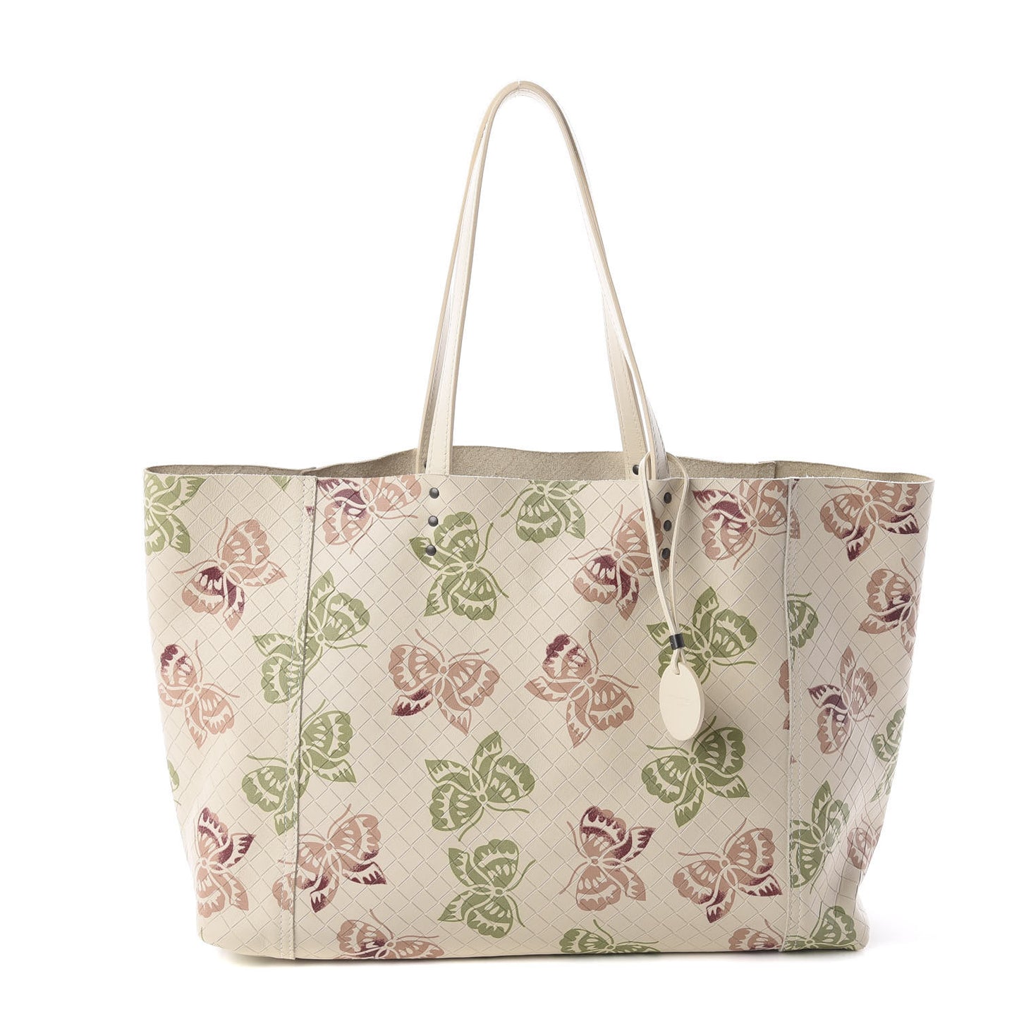 Calfskin Intrecciomirage Large Intarsio Tote Multicolor