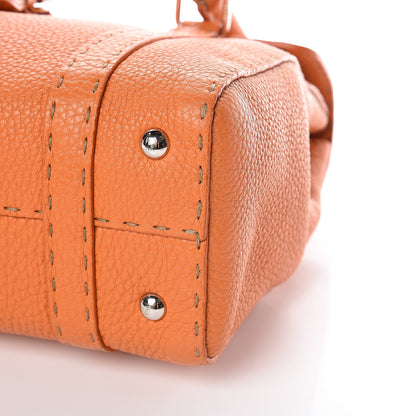 Fendi Cuoio Romano Selleria Medium Linda Satchel Orange 6 of 9