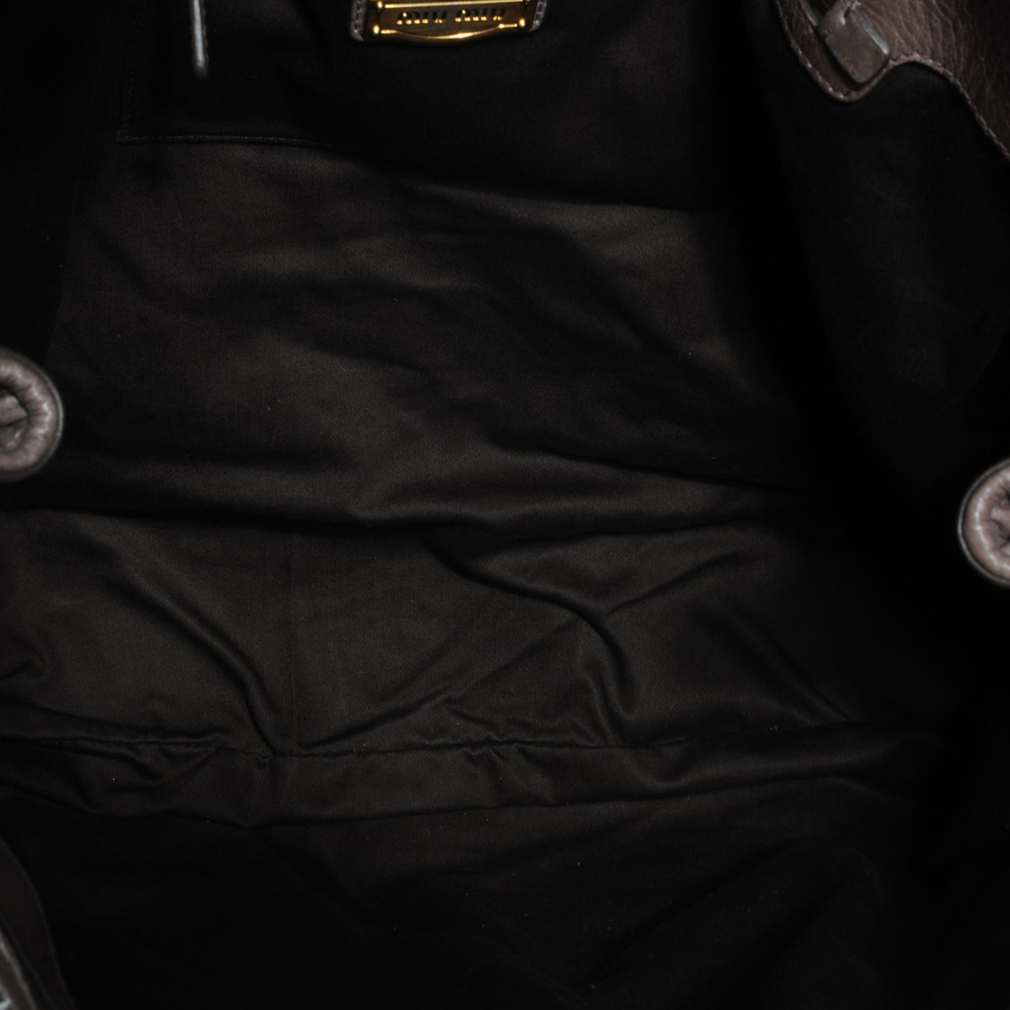 Leather Matelasse Tote Fumo