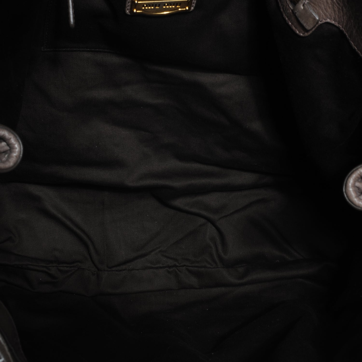 Miu Miu Leather Matelasse Tote Fumo 6 of 9