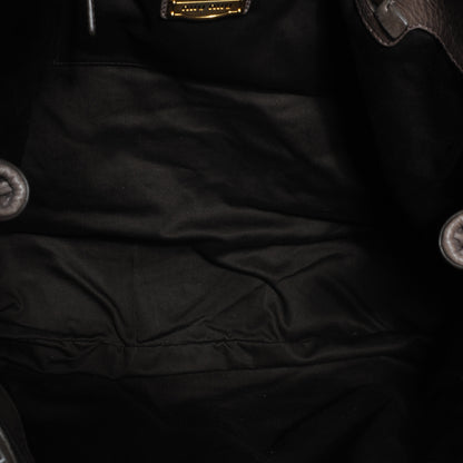Miu Miu Leather Matelasse Tote Fumo 6 of 9