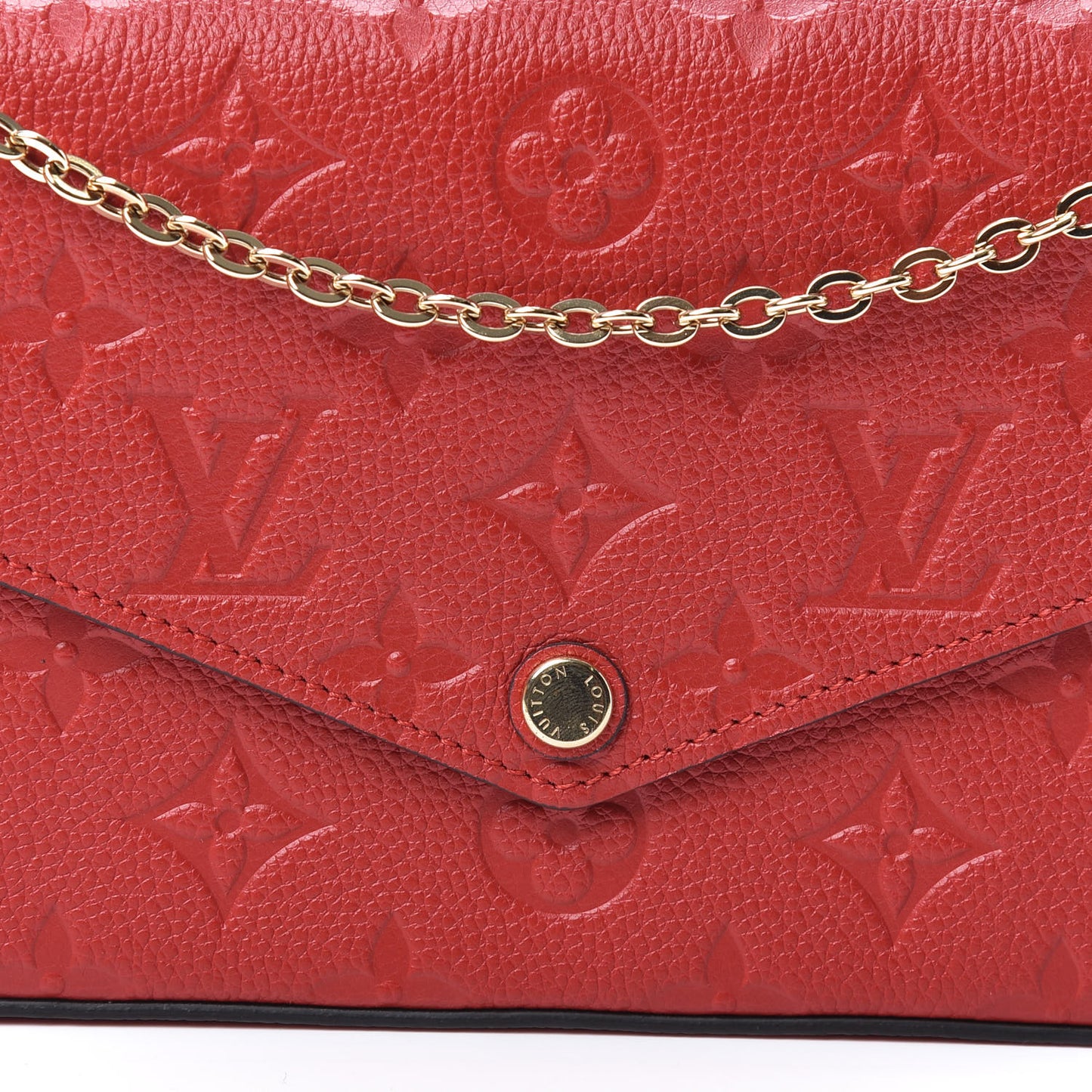Empreinte Pochette Felicie Chain Wallet Cherry