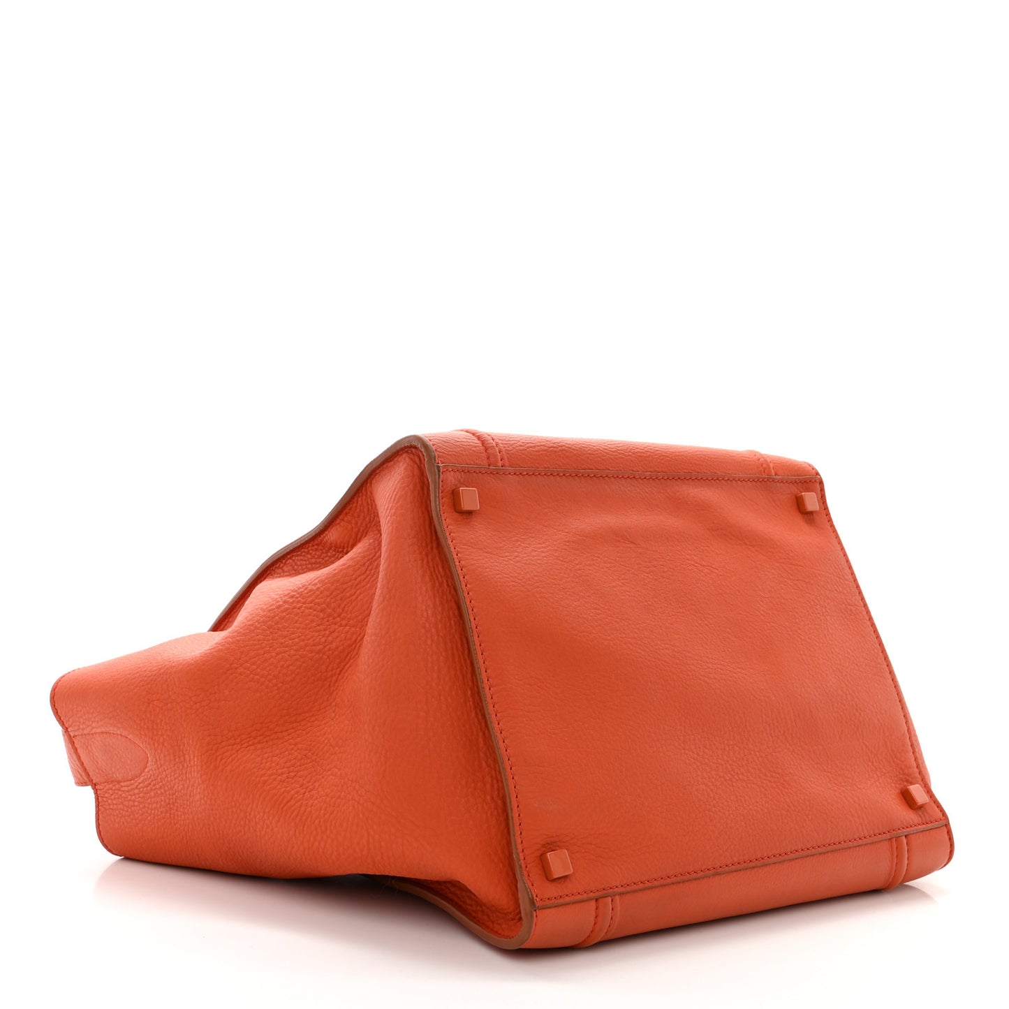 Grained Calfskin Medium Phantom Luggage Burnt Orange