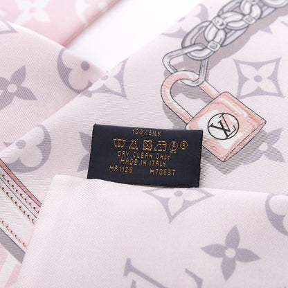 Louis Vuitton Silk Monogram Confidential Bandeau Light Pink 4 of 4