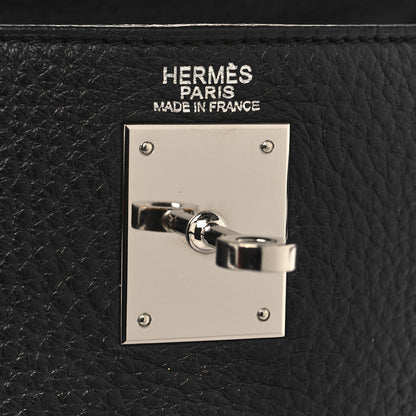Hermes Taurillon Clemence Kelly Retourne 32 Black 6 of 17